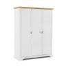 Guarda-Roupa Retrô Édez Moscow, 3 Portas, Madeira maciça, Off White - 2