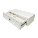 Ver imagem 3 de Penteadeira Suspensa Mdf Premium 50cm Branco Texturizado com Gaveta
