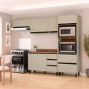 Ver imagem 1 de Cozinha Compacta 4 Peças 250041 com Tampo Koya Verde Oliva Politorno Móveis