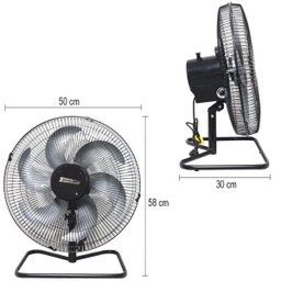Ventilador Mesa Chão 50cm 220V 200W Industrial Turbo Turbão 6 Pás Vitalex Om50Fp220 Preto - 2