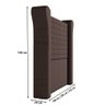 Cabeceira Cama Box Casal Queen Size Pilar 200cm Sintético Marrom - Abmaza - 3