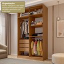 Ver mais imagens de Guarda-Roupa 4 Portas 3 Gavetas Brasil Yescasa Freijo/Branco