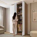 Ver imagem 6 de Guarda-Roupa 4 Portas 3 Gavetas Brasil Yescasa Freijo/Branco