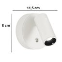 Ver imagem 4 de Luminaria Arandela 3 Tons Led Usb Bateria Recarregavel Parede Mesa Cabeceira Quarto Leitura Trabalho