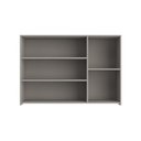 Ver imagem 4 de Armário Aéreo 3 Portas com Vidro Reflecta Valência Cinza Claro 100% MDF Casamia