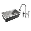 Ver imagem 1 de Kit Cuba para Cozinha com Acessórios Jarauara e Torneira Misturador Extensível Duplo Comando I