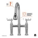 Ver imagem 7 de Kit Cuba para Cozinha com Acessórios Jarauara e Torneira Misturador Extensível Duplo Comando I