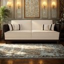Ver imagem 4 de Sofá 3 Lugares Modular Filipi 2,12m Sala Recepção Clínica Cor:suede Bege-corino Marrom