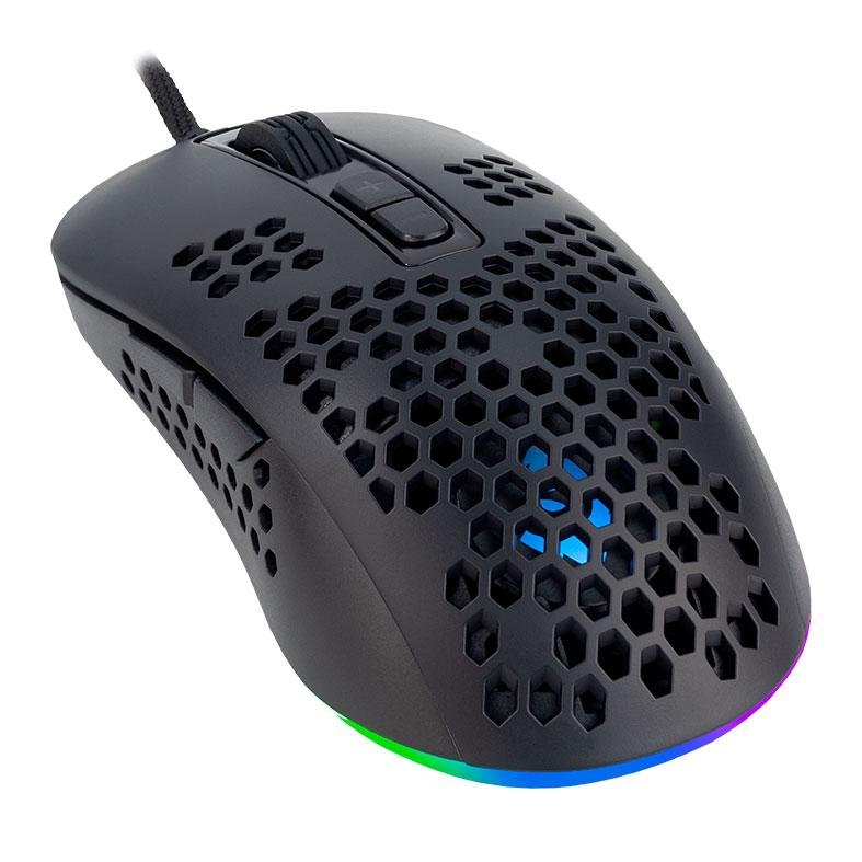 Mouse Gamer Mancer Crow, RGB, 12000DPI, 7 Botoes, Preto, MCR-CRW-RGB01