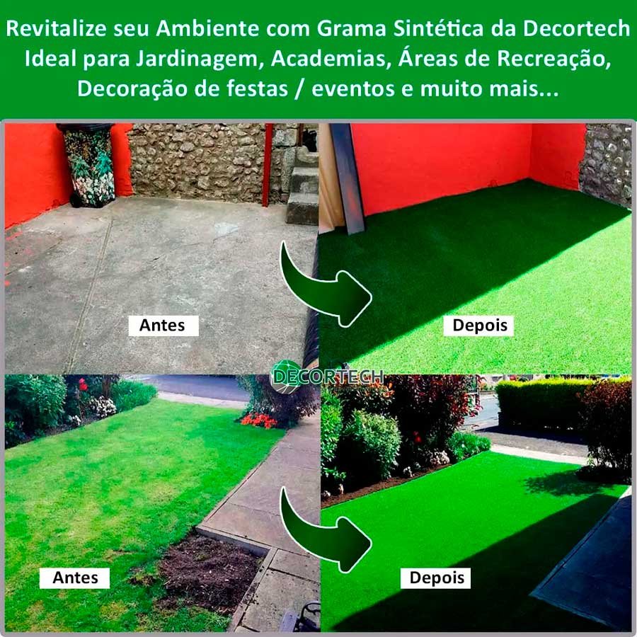 Grama Sintetica Garden Grass 25mm - 2x3,5m - 7m2 - Decortech - 5