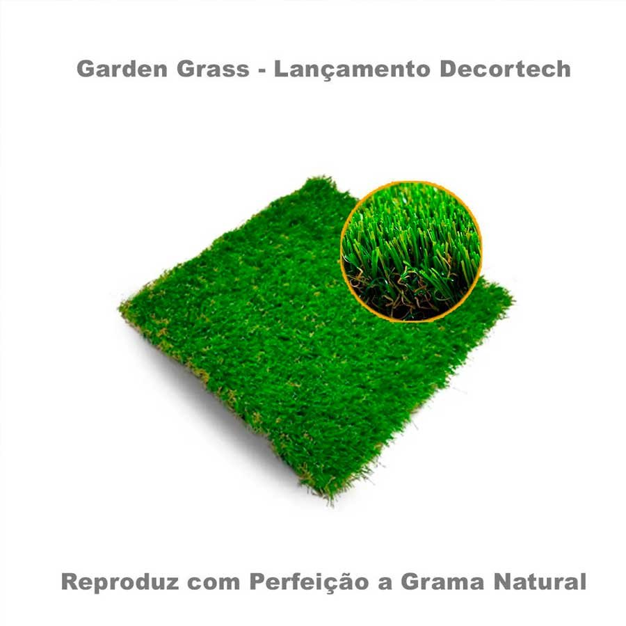 Grama Sintetica Garden Grass 25mm - 2x3,5m - 7m2 - Decortech - 4