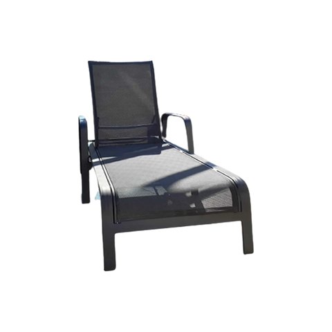 Cadeira Espreguiçadeira Lótus em Tela Sling para Piscina Jardim