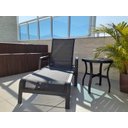 Ver imagem 3 de Cadeira Espreguiçadeira Lótus em Tela Sling para Piscina Jardim