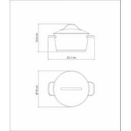 Caçarola Funda Tramontina Allegra em Aço Inox com Fundo Triplo 16 Cm 1,5 L Tramontina - 5