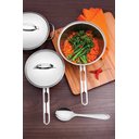 Ver imagem 3 de Caçarola Funda Tramontina Allegra em Aço Inox com Fundo Triplo 16 Cm 1,5 L Tramontina