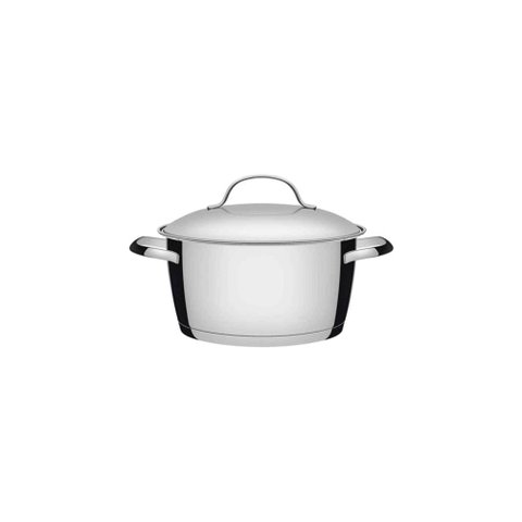 Caçarola Funda Tramontina Allegra em Aço Inox com Fundo Triplo 16 Cm 1,5 L Tramontina