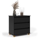 Ver imagem 2 de Gaveteiro Mini Cômoda 3 Gavetas EJ - EJ Móveis - Preto