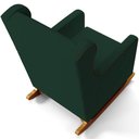 Ver imagem 6 de Poltrona de Amamentação com Balanço Mavie L02 Suede Verde Musgo - Lyam Decor