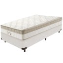 Ver imagem 1 de Cama Box Branco e Colchão King Best Molas Ensacadas Solteiro 88x188x33 Anjos