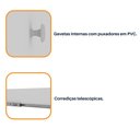 Ver imagem 6 de Guarda Roupa Casal Com Espelho e Pés 6 Portas 8 gavetas Sevilla Tcil Móveis Sevilla com espelho e pé