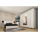 Ver imagem 2 de Guarda Roupa Casal Com Espelho e Pés 6 Portas 8 gavetas Sevilla Tcil Móveis Sevilla com espelho e pé