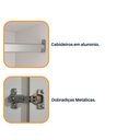 Ver imagem 5 de Guarda Roupa Casal Com Espelho e Pés 6 Portas 8 gavetas Sevilla Tcil Móveis Sevilla com espelho e pé