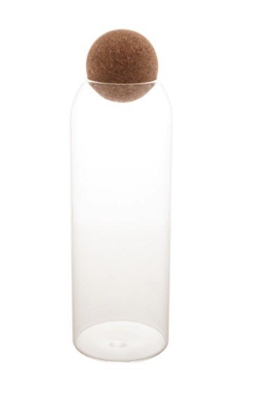 Pote de vidro com tampa esfera - 1,3 L Lyor