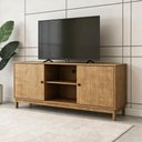 Ver imagem 4 de Rack para Sala de Estar TV 60 Polegadas Madeira Maciça 160cm Ethos F06 Freijó - Lyam Decor