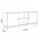 Ver imagem 6 de Rack para Sala de Estar TV 60 Polegadas Madeira Maciça 160cm Ethos F06 Freijó - Lyam Decor