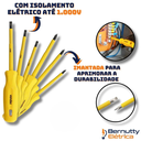 Ver imagem 4 de Kit Chave Born Vonder Isolada 1000v Fenda Philips Imantada