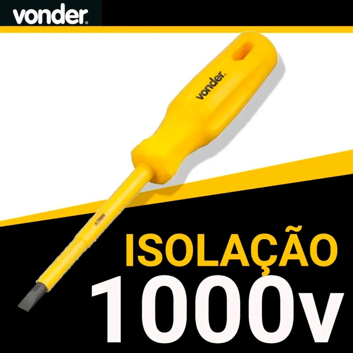 Kit Chave Born Vonder Isolada 1000v Fenda Philips Imantada - 6