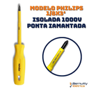 Ver imagem 2 de Kit Chave Born Vonder Isolada 1000v Fenda Philips Imantada