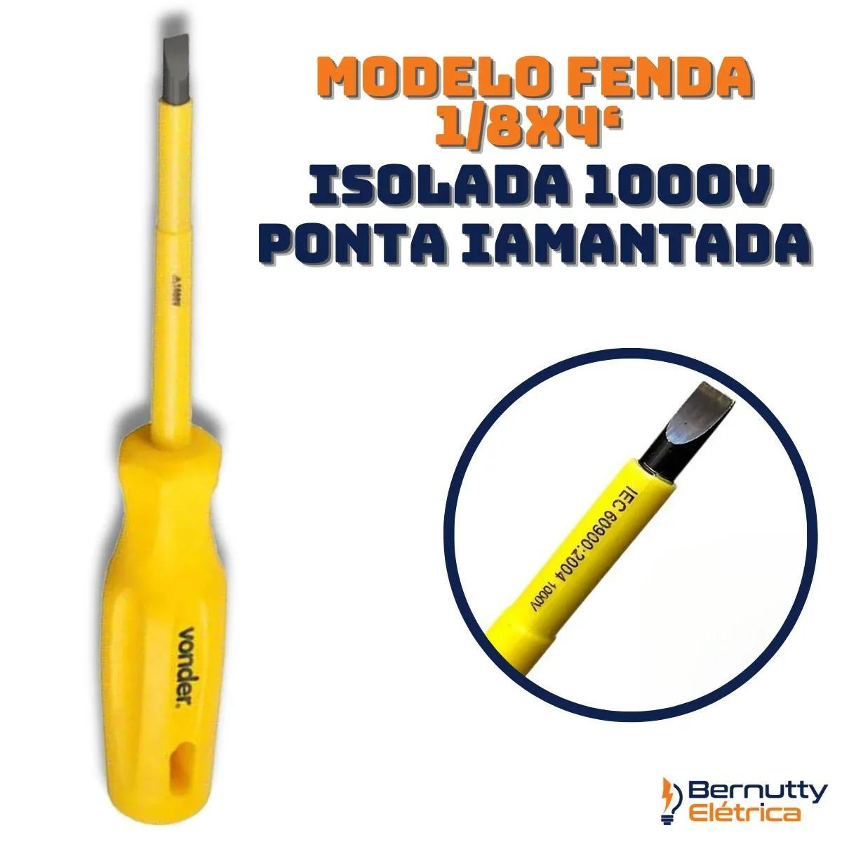 Kit Chave Born Vonder Isolada 1000v Fenda Philips Imantada - 3