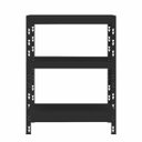 Ver imagem 2 de ARMÁRIO BAIXO MULTIÚSO -3 prateleiras, estrutura em aço carbono STRONGER-3P-GR - Preto