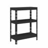 ARMÁRIO BAIXO MULTIÚSO -3 prateleiras, estrutura em aço carbono STRONGER-3P-GR - Preto - 1