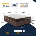 Ver imagem 2 de Cama Box Queen com Colchão de Espuma D33 Double Comfort 158x198x59cm