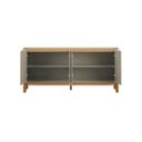 Ver imagem 4 de Buffet / Balcão Fl 4 Portas Estilo Retrô 1.80m Cor Off White / Cinamomo
