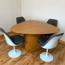 Ver imagem 3 de Mesa de Jantar Cone Orgânica 270x110cm Tampo Freijó Base Freijó Personal Decor Marrom