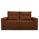 Ver imagem 6 de Sofá 2 Lugares Onix 1,80m para Sala Confortavel Sued Herrero Cor:cobre