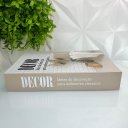 Ver imagem 2 de Decoração sala quarto livro caixa fake bege decor moderno