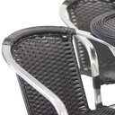 Ver imagem 3 de Jogo 4 Cadeiras Floripa e Mesa Com Tampo Tramado em Alumínio Piscina, Área, Jardim Trama Original