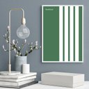 Ver imagem 1 de Quadro Bauhaus Green Minimalist Poster 24x18cm:moldura Preta