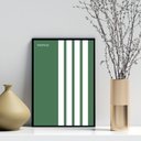 Ver imagem 2 de Quadro Bauhaus Green Minimalist Poster 24x18cm:moldura Preta