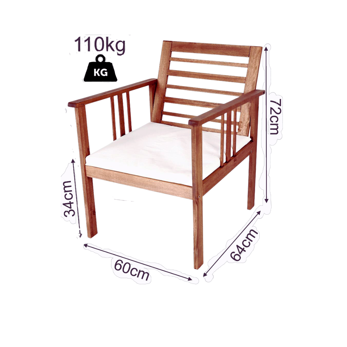 Conjunto Lisboa Sofá, Poltronas, Mesa,  Espreguiçadeiras e Mesa Lateral - 5