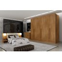 Ver imagem 2 de Guarda Roupa Casal 6 Portas 8 Gavetas - Himalaia-cumaru - Móveis Novo Horizonte