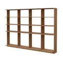 Ver imagem 3 de Guarda-Roupas Closet Modulado Alasca 240cm 4 Peças com 12 Prateleiras Freijó Carraro