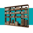 Ver imagem 5 de Guarda-Roupas Closet Modulado Alasca 240cm 4 Peças com 12 Prateleiras Freijó Carraro