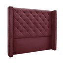 Ver imagem 1 de Cabeceira Cama Box Queen 160cm e Recamier Vicenza Veludo Vinho S04 - D'Rossi