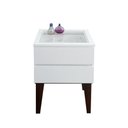 Ver imagem 2 de Mesa de Cabeceira Penteadeira Mesa Lateral de Apoio Branco Laca