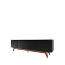 Ver imagem 5 de Rack para Tv até 75 Polegadas Flynt (185cm) - Natural C/ Preto